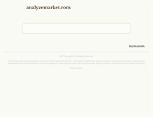 Tablet Screenshot of analyzemarket.com